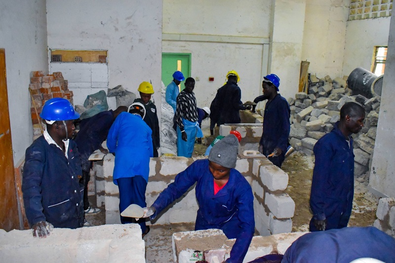KIPS Technical College students in modern practical training facility